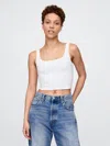 Gap Closeknit Jersey Brami In Fresh White