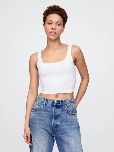 Gap Closeknit Jersey Brami In Fresh White
