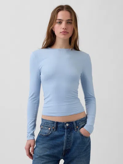 Gap Closeknit Jersey T-shirt In Blue