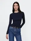 Gap Closeknit Jersey T-shirt In Navy Blue