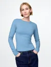 Gap Closeknit Jersey T-shirt In Soft Cornflower Blue