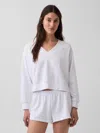 Gap Cloudlight Oversized Sweatshirt In Fresh White