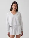 Gap Cloudlight Oversized Sweatshirt In Grey