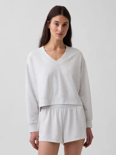 Gap Cloudlight Oversized Sweatshirt In Grey
