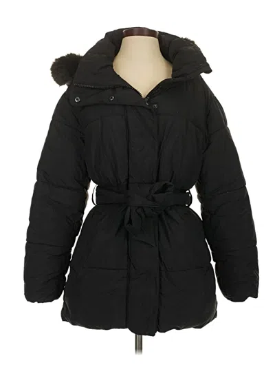 Pre-owned Gap Coat In Black