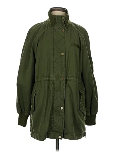 Pre-owned Gap Coat In Green