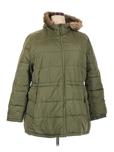 Pre-owned Gap Coat In Green