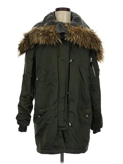Pre-owned Gap Coat In Green