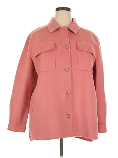 Pre-owned Gap Coat In Pink