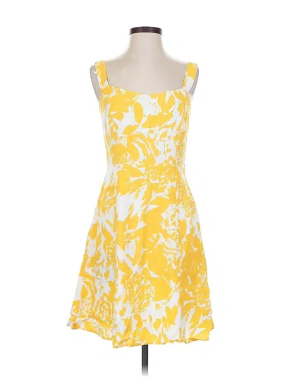 Pre-owned Gap Cocktail Dress In Yellow