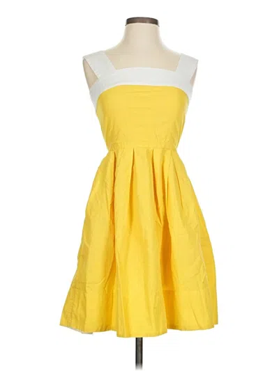 Pre-owned Gap Cocktail Dress In Yellow