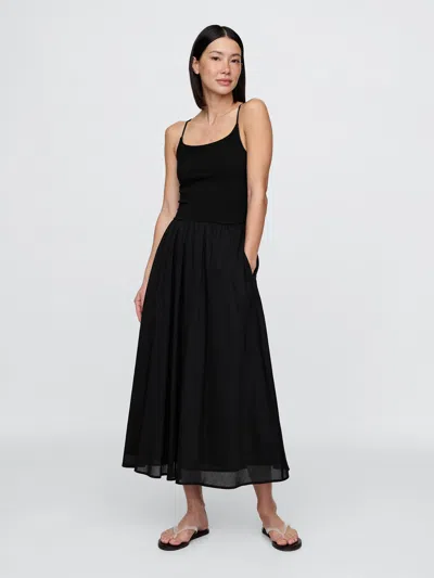 Gap Compact Jersey Mixed Media Maxi Dress