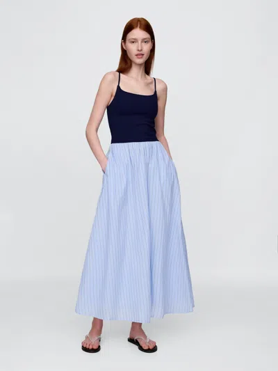 Gap Compact Jersey Mixed Media Maxi Dress