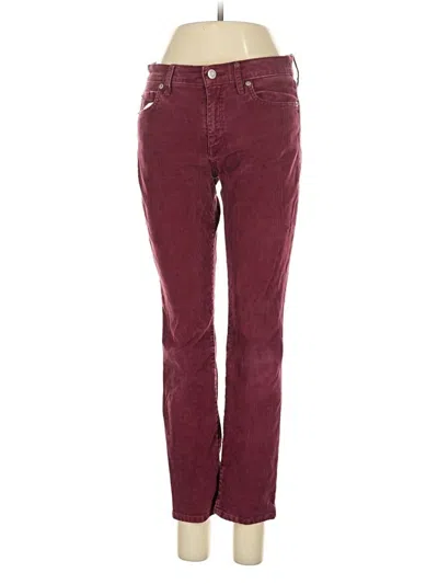 Pre-owned Gap Cord Pant In Burgundy