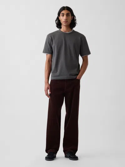 Gap Corduroy Baggy Pants In Rich Eggplant