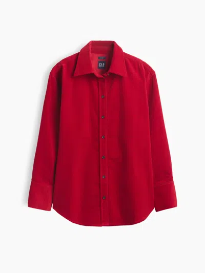 Gap Corduroy Big Shirt In Brown