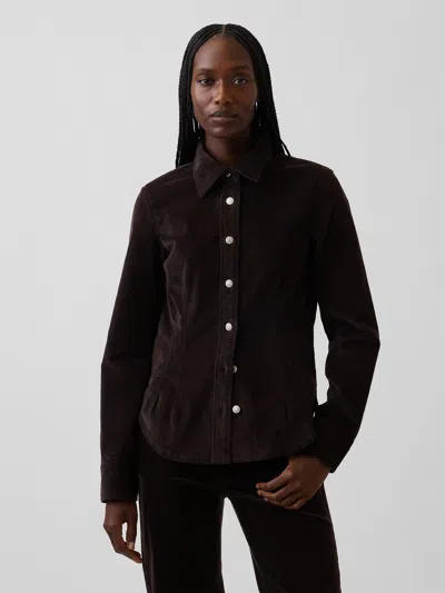Gap Corduroy Fitted Shirt In Terra Brown