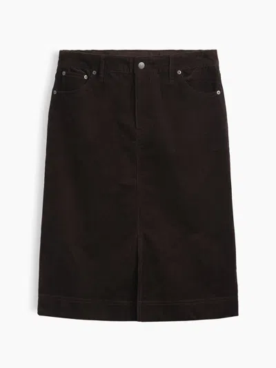 Gap Corduroy Knee-length Skirt In Blue