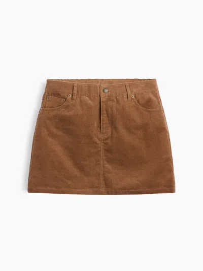 Gap Corduroy Mini Skirt In Kola Nut Brown