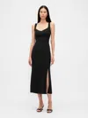 Gap Corset Maxi Dress In Black