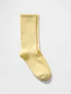 Gap Crew Socks In Pale Banana