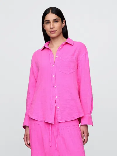 Gap Crinkle Gauze Button-down Shirt