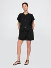 Gap Crinkle Gauze Easy Shorts In Black