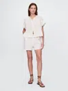 Gap Crinkle Gauze Easy Shorts In Off White