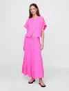 Gap Crinkle Gauze Tiered Maxi Skirt