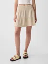 GAP CRINKLE GAUZE TIERED MINI SKIRT