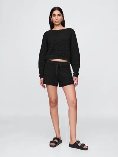 Gap Crochet Easy Shorts In Black