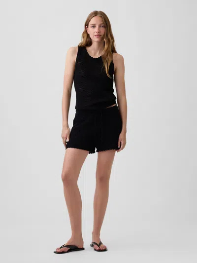 Gap Crochet Easy Shorts In Black
