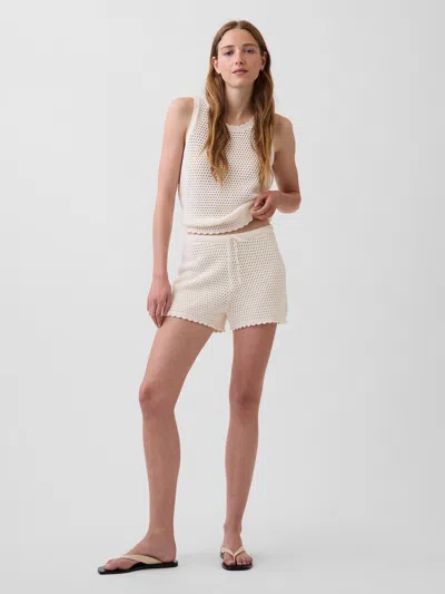 Gap Crochet Easy Shorts In White