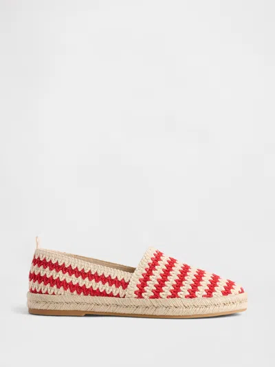 Gap Crochet Espadrille Flats In Red