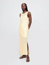 Gap Crochet Maxi Dress In Ivory Beige Frost