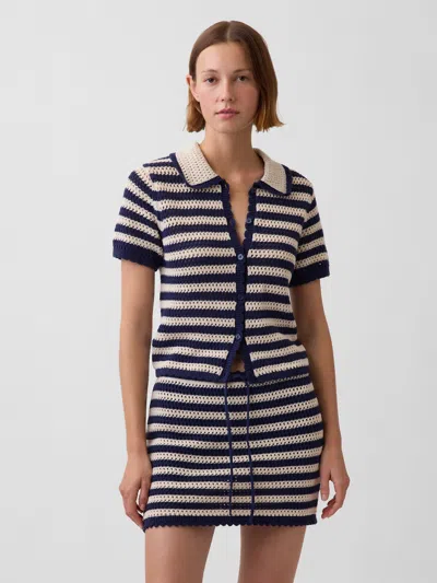 Gap Crochet Relaxed Sweater Shirt