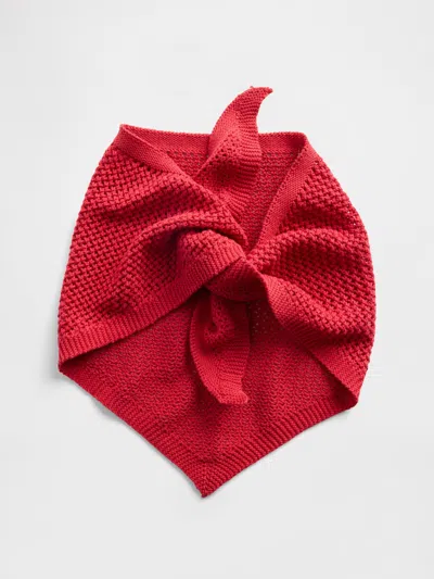 Gap Crochet Scarf In Red