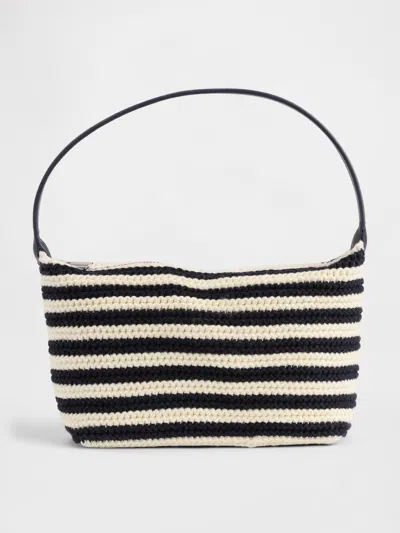 Gap Crochet Stripe Mini Bag In Blue