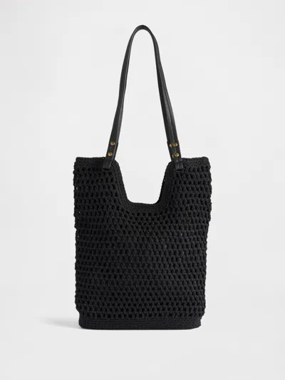 Gap Crochet Tote Bag In Black