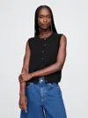 Gap Cropped Cardigan Sweater Vest