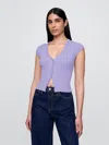 Gap Cropped Rib Cardigan