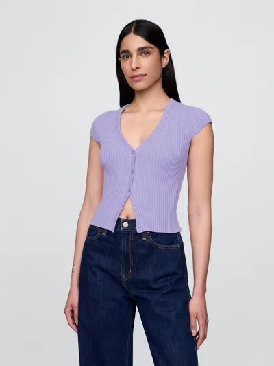 Gap Cropped Rib Cardigan
