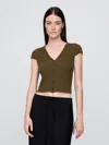 Gap Cropped Rib Cardigan