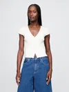 Gap Cropped Rib Cardigan