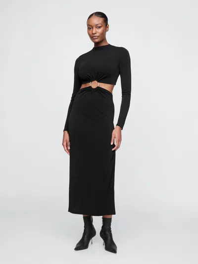Gap × Cult Gaia Cutout Maxi Dress In Black
