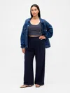 Gap Curvy 365 High Rise Pleated Trousers In Blue