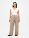 Gap Curvy 365 High Rise Pleated Trousers In Neutral