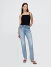 Gap Curvy High Rise '90s Straight Jeans In Medium Wash