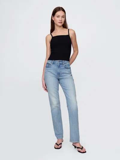 Gap Curvy High Rise '90s Straight Jeans In Medium Wash