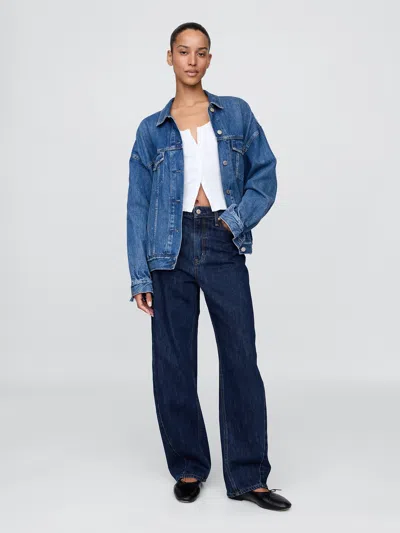 Gap Curvy High Rise Barrel Jeans